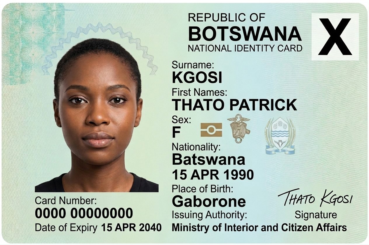 Botswana National Id Card