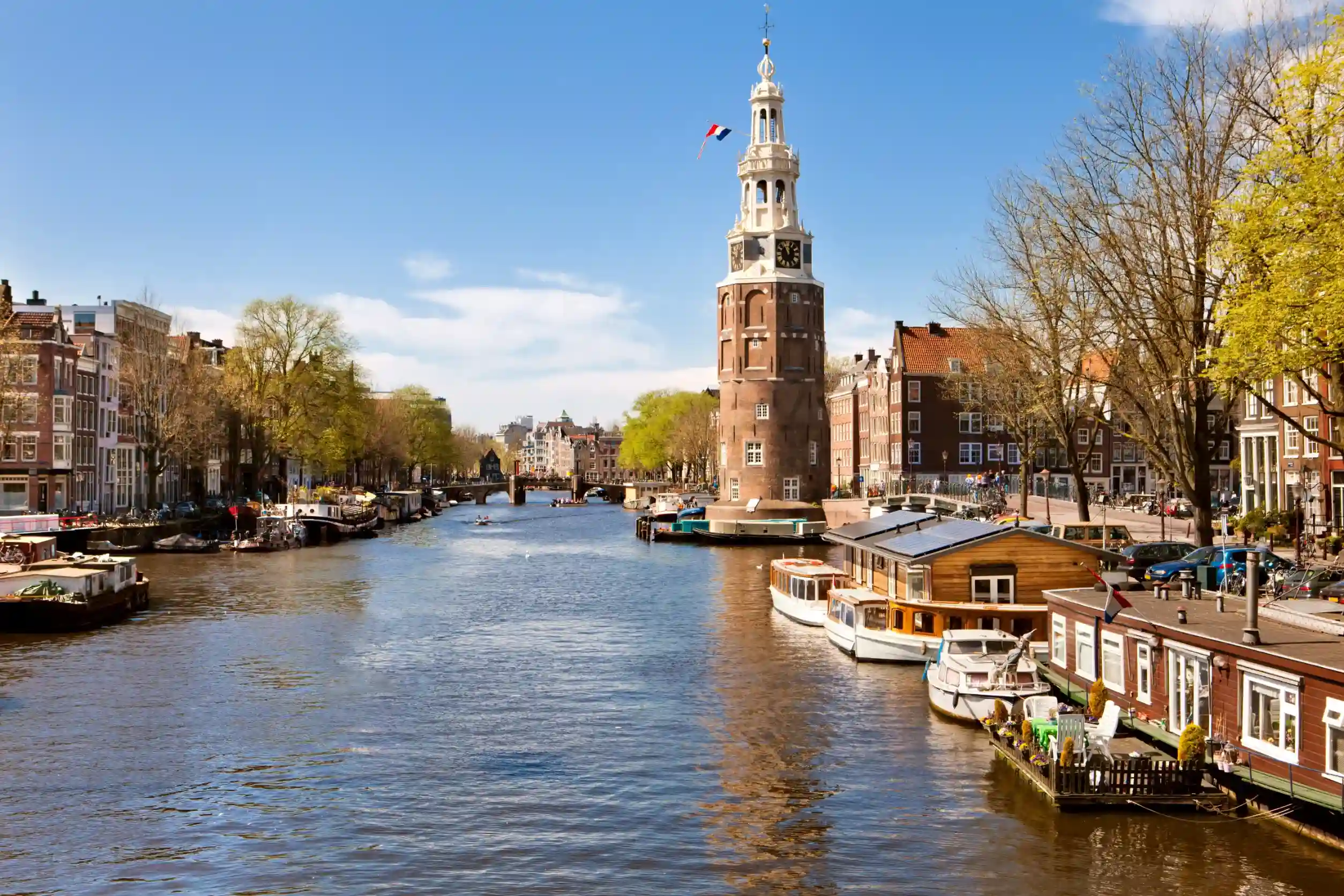 classical landscape of amsterdam netherlands