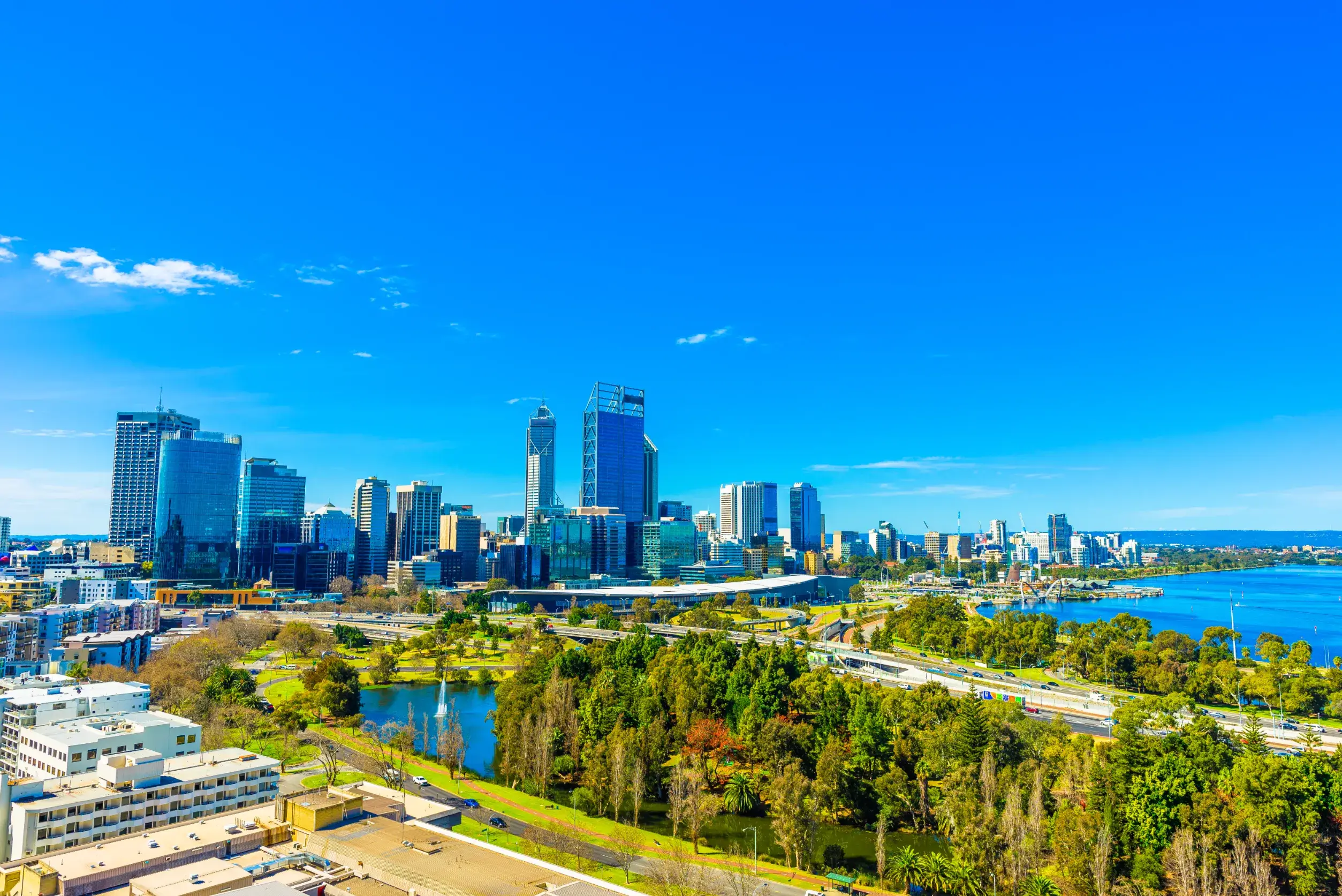 kings park and perth city