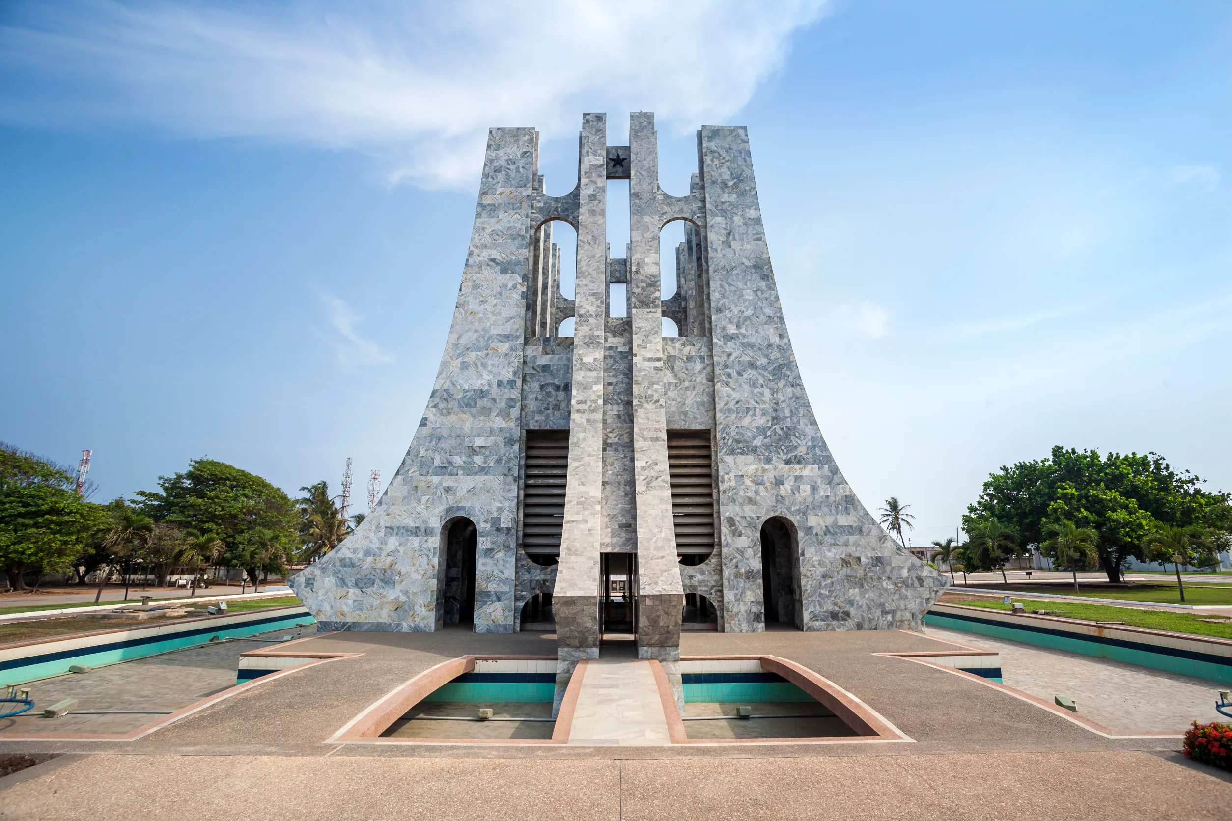 nkrumah memorial park first president of independent ghana west africa