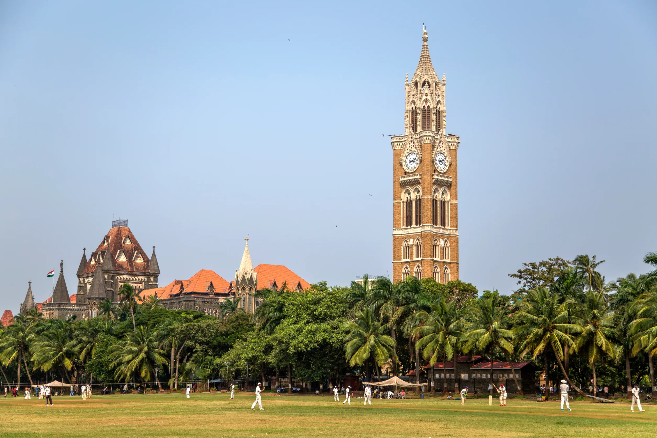sqiash by the rajabai clock tower in mumbai