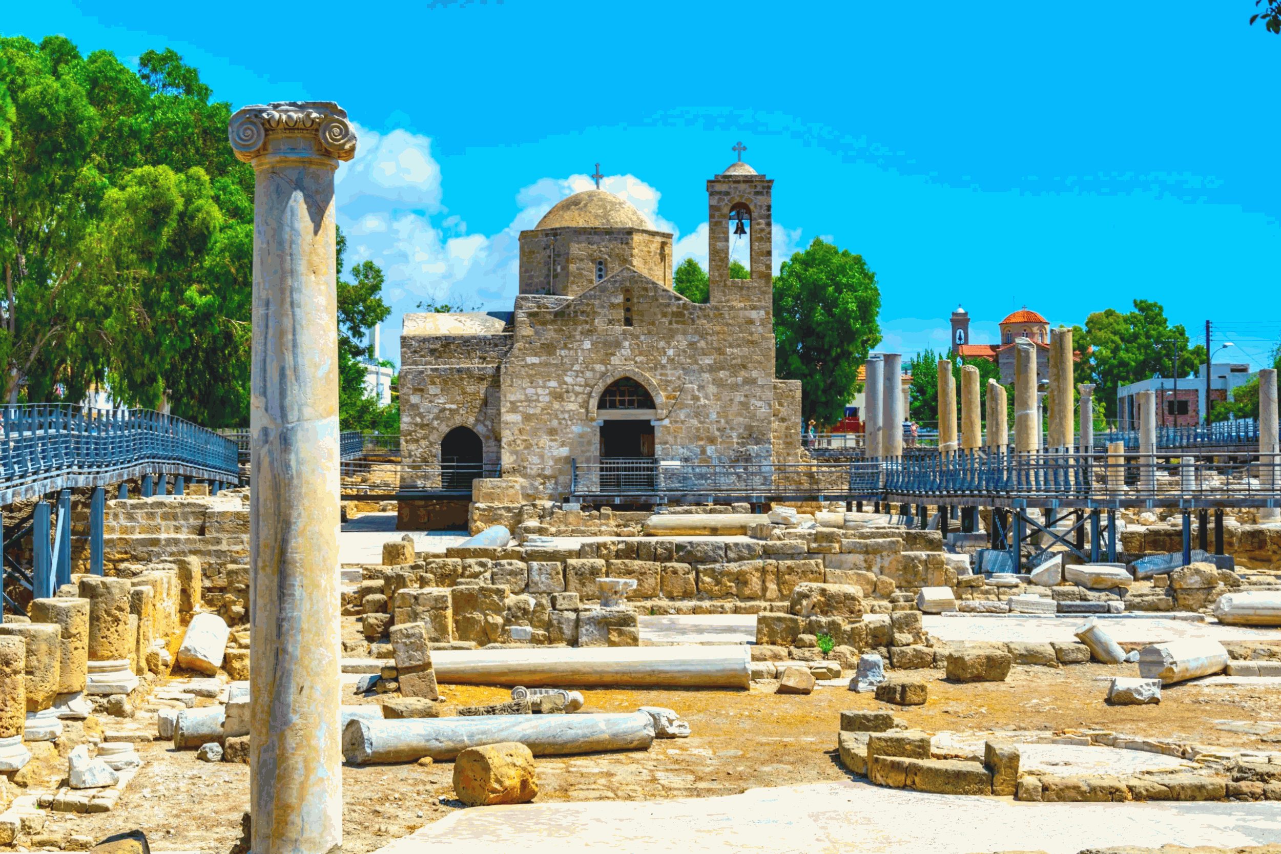 the agia kyriaki chrysopolitissa church in paphos cyprus