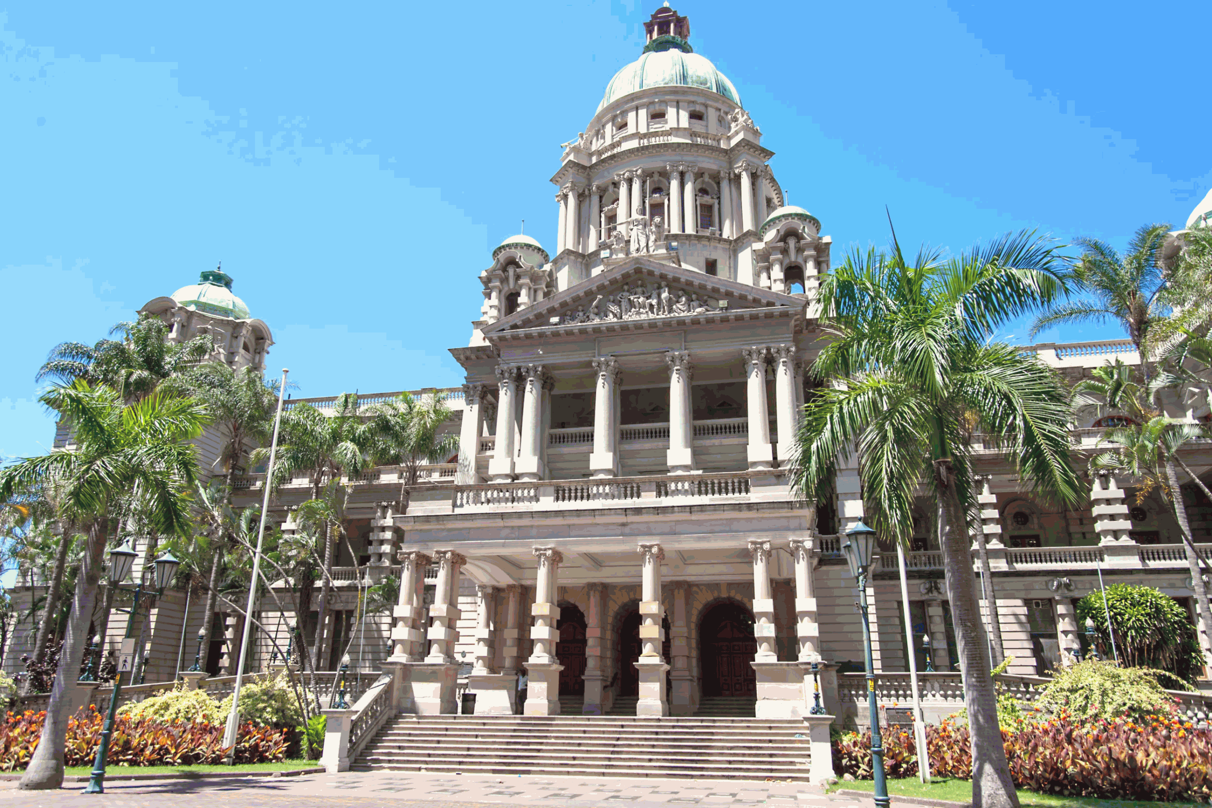 the durban city hall building in virginia south africa