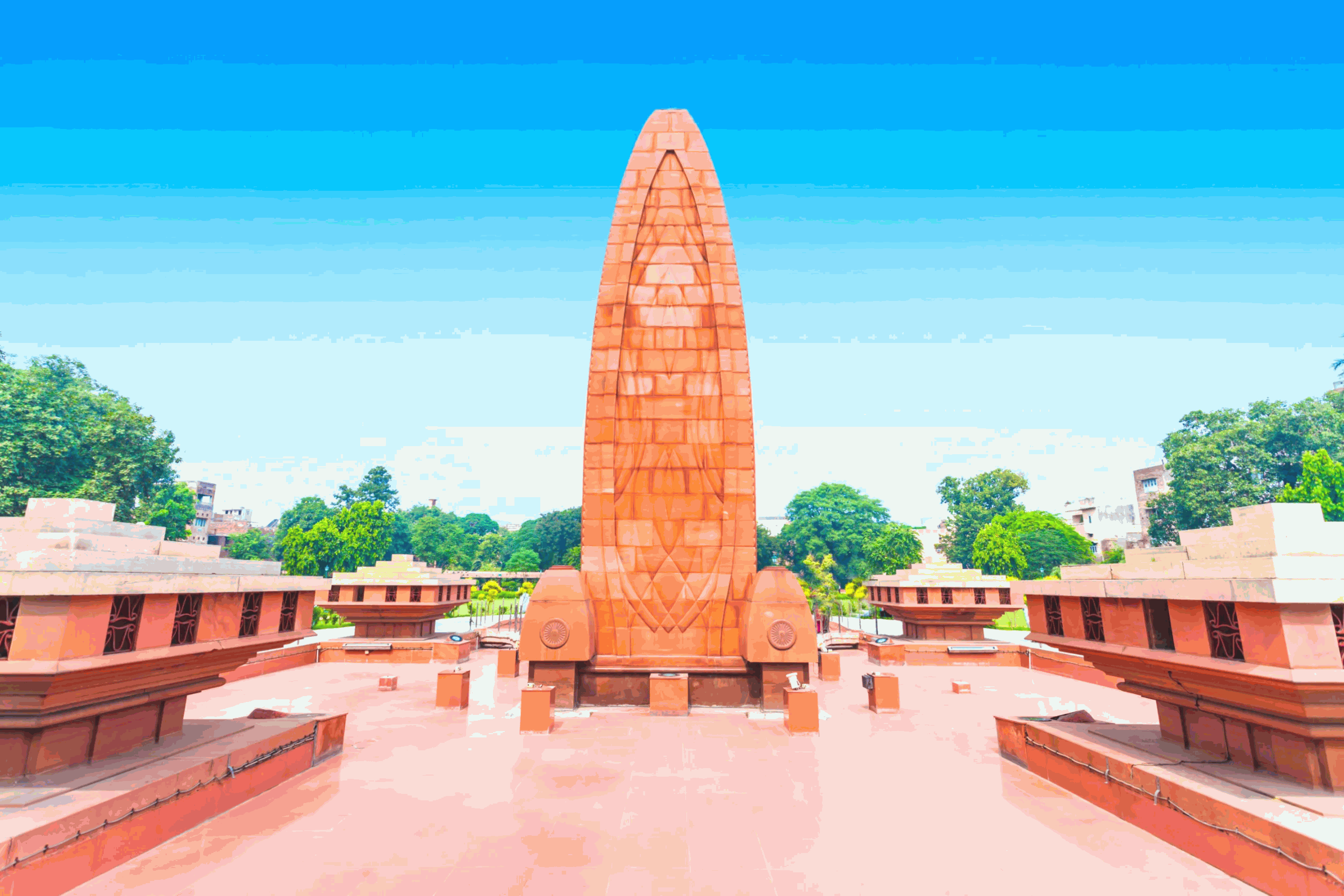 the jallianwala bagh memorial in amritsar punjab india