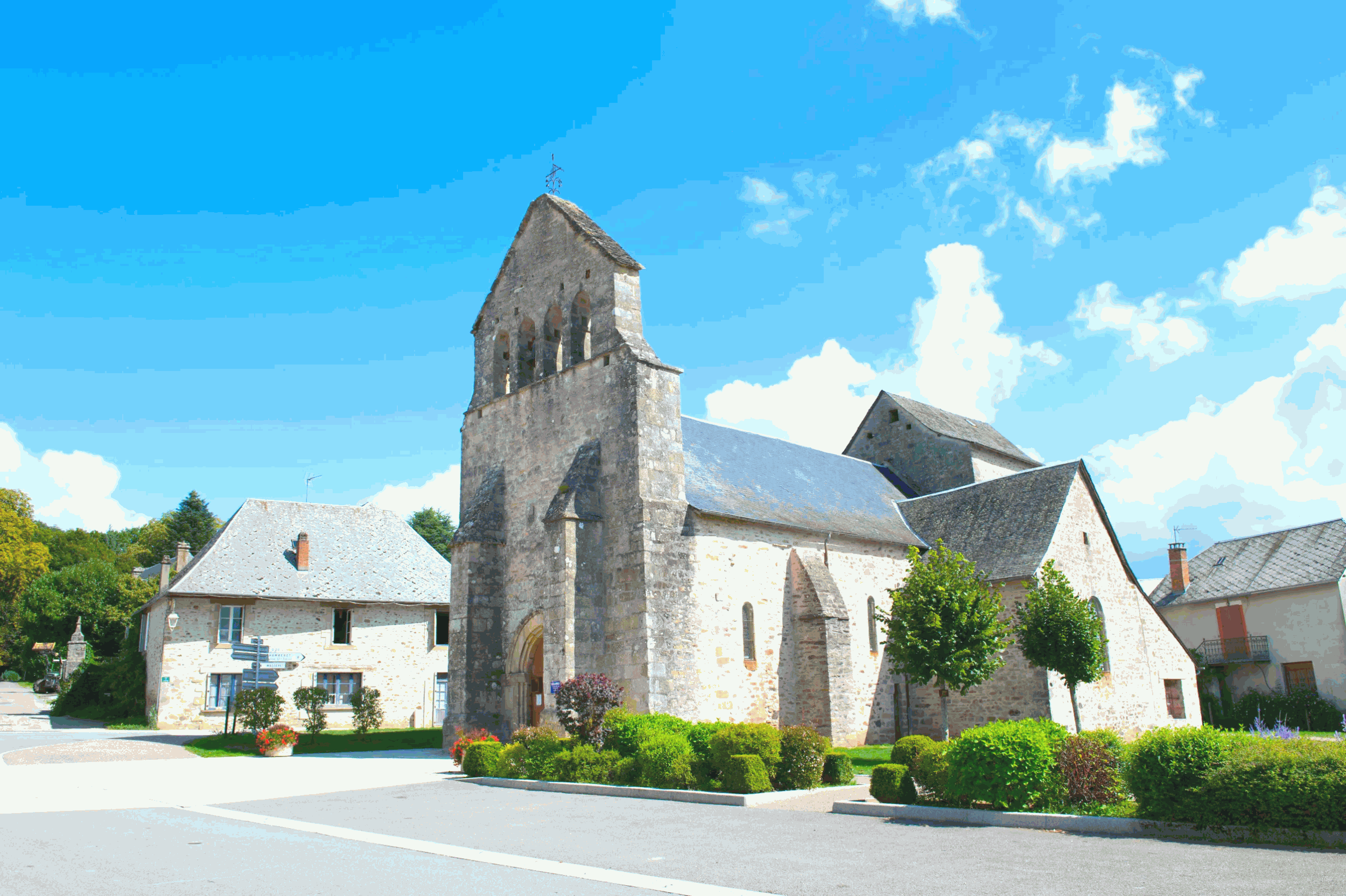 the old medieval church in paris france