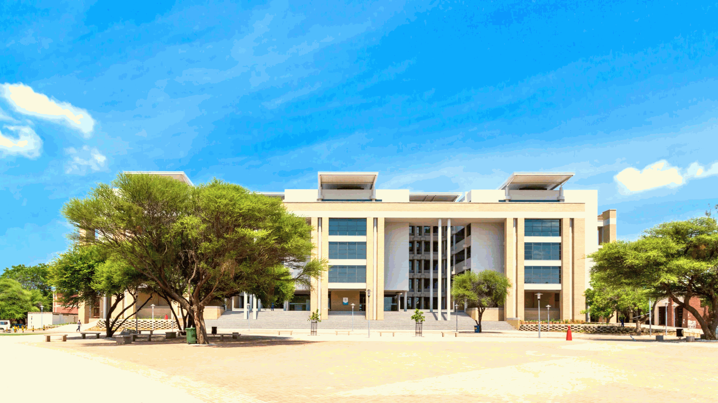 the one of modern buildings in gaborone botswana