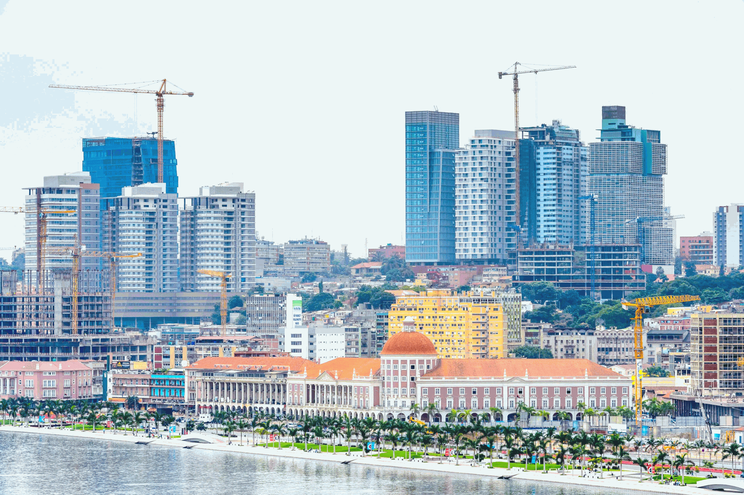 the panorama view of city building in luanda angola