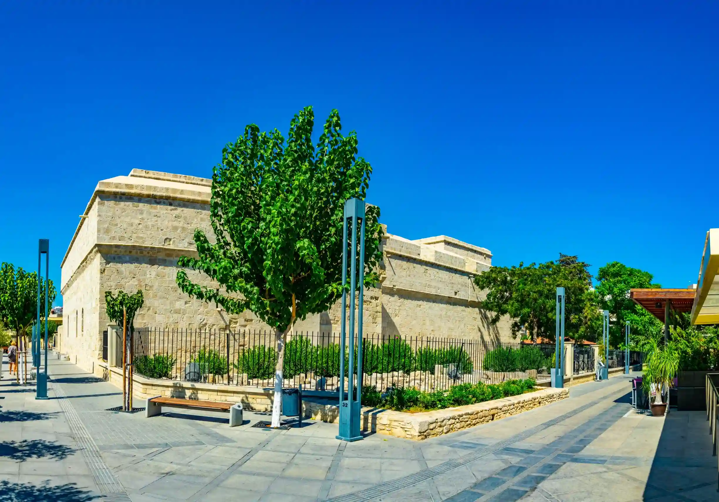 view of the limassol castle on cyprus